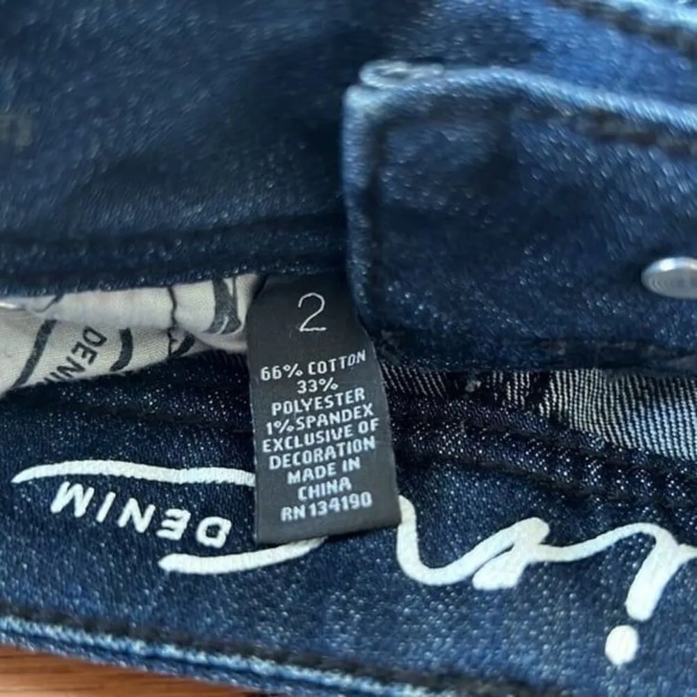 INC Denim Boot Leg Regular Fit Slight Flare Jeans Blue Size 2 - Image 4