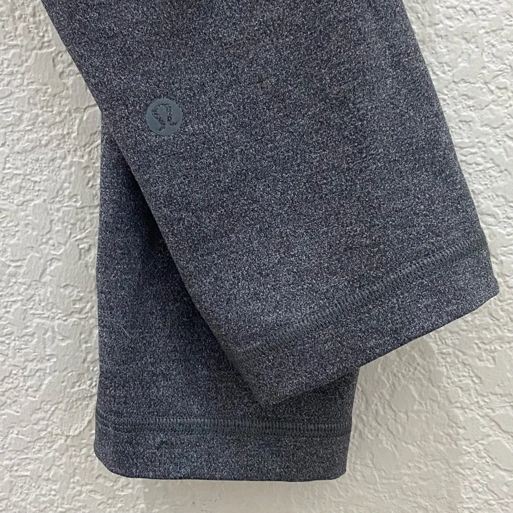 Swift Speed High Rise Crop 21" Heathered Black Leggings Size 2 - Image 10