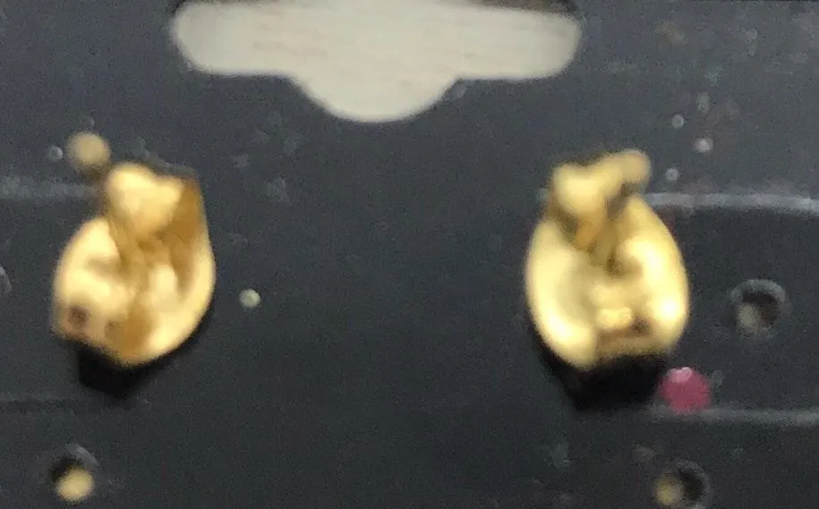 Pineapple Gold Earrings Pierced - Image 5