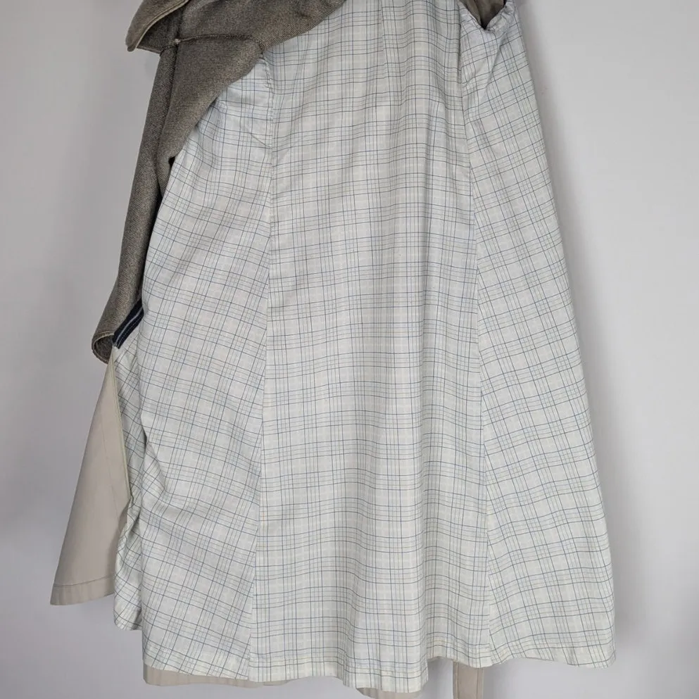 London Fog Khaki Double-Breasted Trench Coat All Weather Raincoat 10 Regular - Image 8