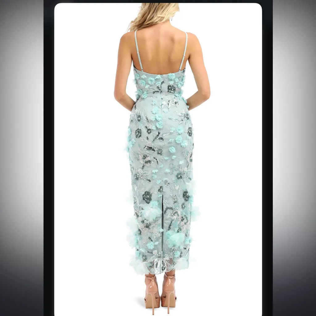 Helsi Norah Sequin Floral Gown in Sage Floral - Image 2