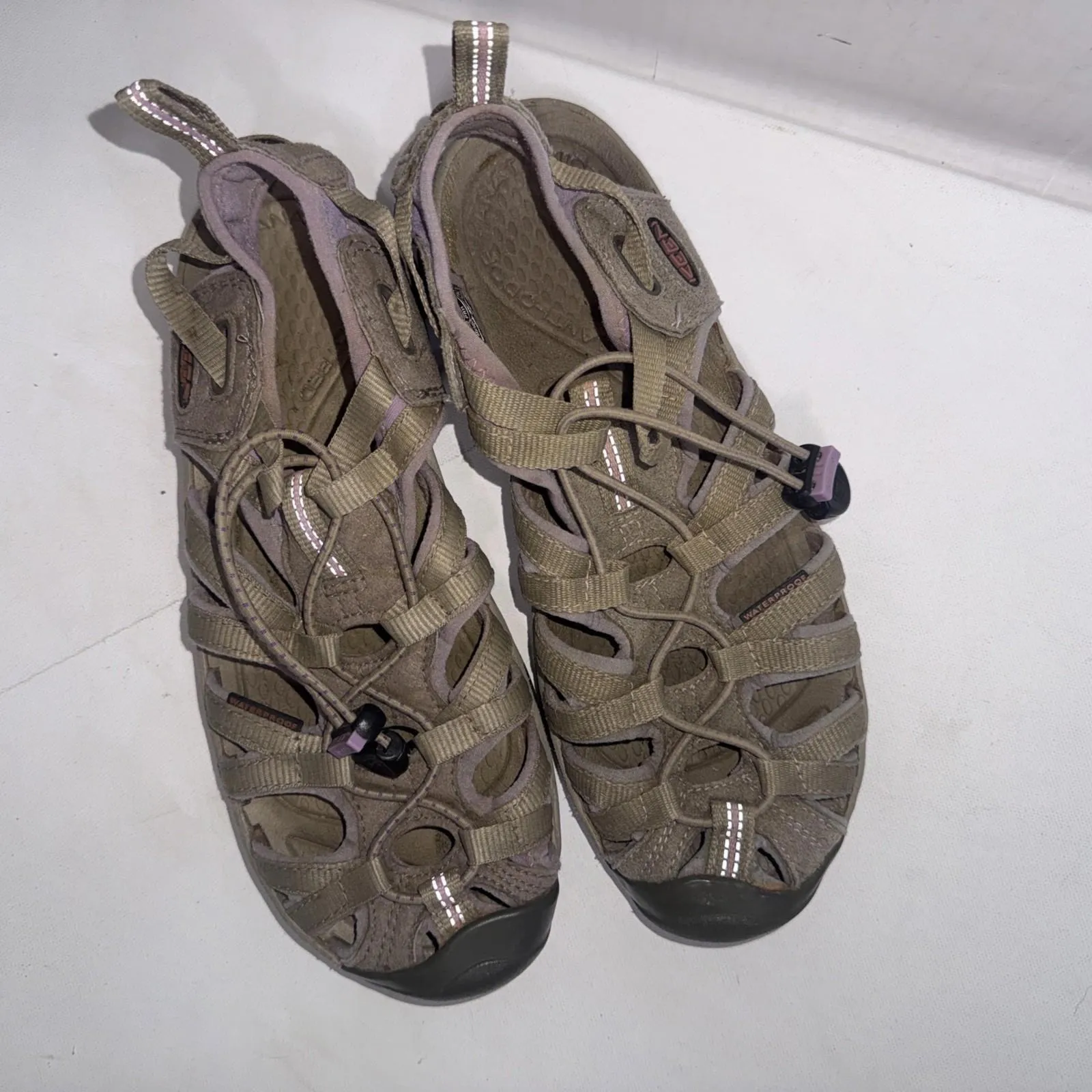 Keen Hiking Purple Gray Gorpcore Outdoor Trail Waterproof Sandals Women's Sz 7.5 - Image 2