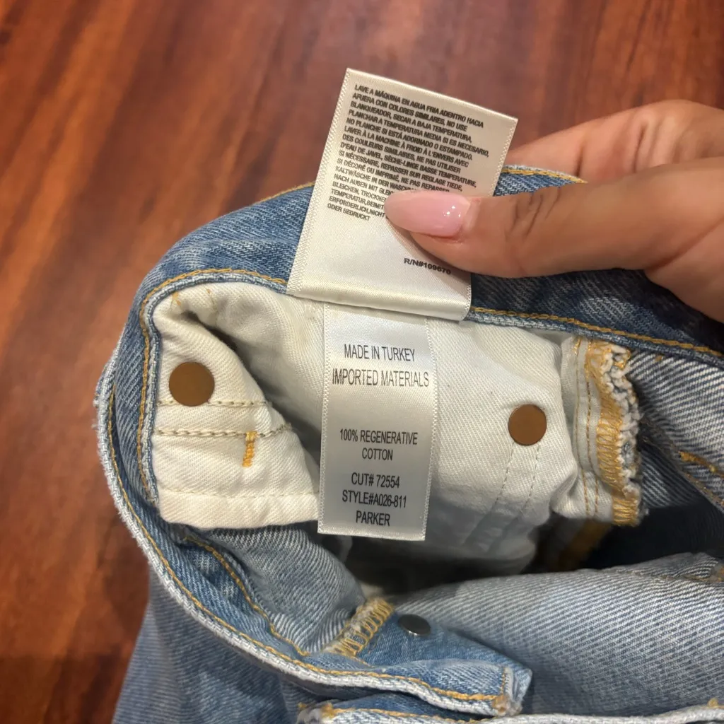 Agolde Parker Vintage Cut Off Shorts - Image 4