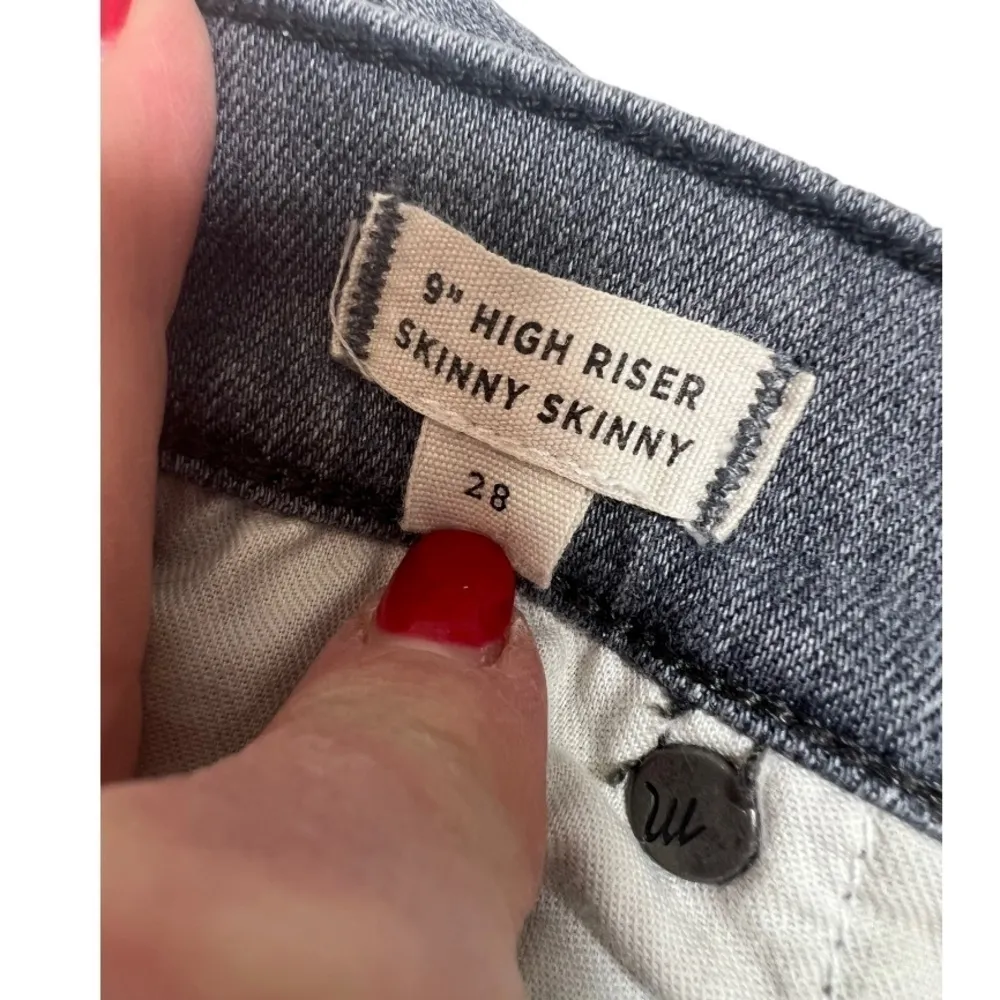 Madewell 9" High Riser Skinny Skinny Jean Shaw Wash‎ 28 - Image 6