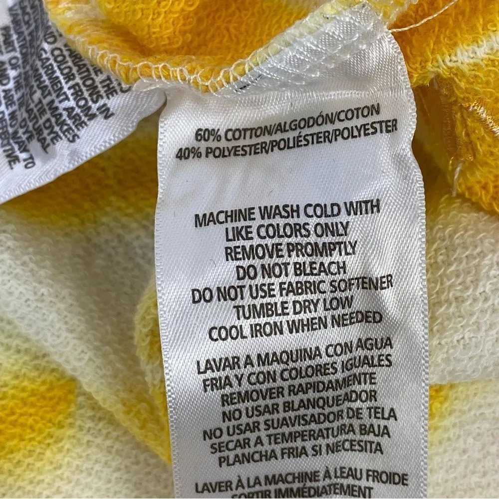 Calvin Klein Oversized Tie Dye Sweatshirt Yellow White Large - Image 13