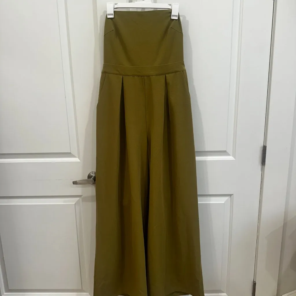 Pretty Lavish Bandeau Jumpsuit (size 10) Green - Image 5
