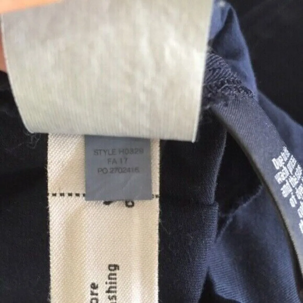 J Crew Chino Pants Womens 10 Navy Blue Straight Leg Classic Casual Preppy Cotton - Image 4