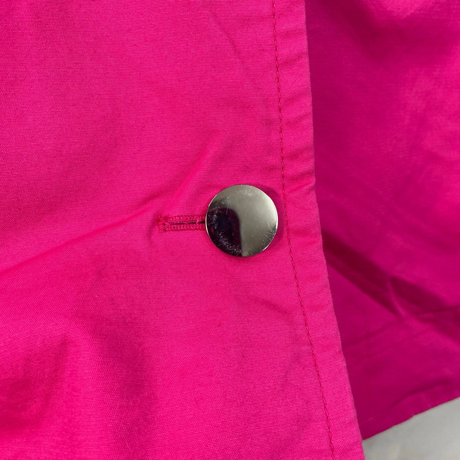 Rafaella women's bright hot pink collared half sleeve button casual lined jacket - Image 3