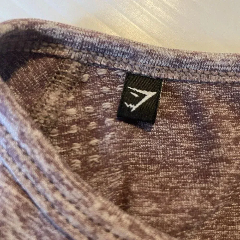 Women's‎ GymShark Vital Seamless Crop 2.0 Long Sleeve Shirt Size S/M Pink Marl - Image 7