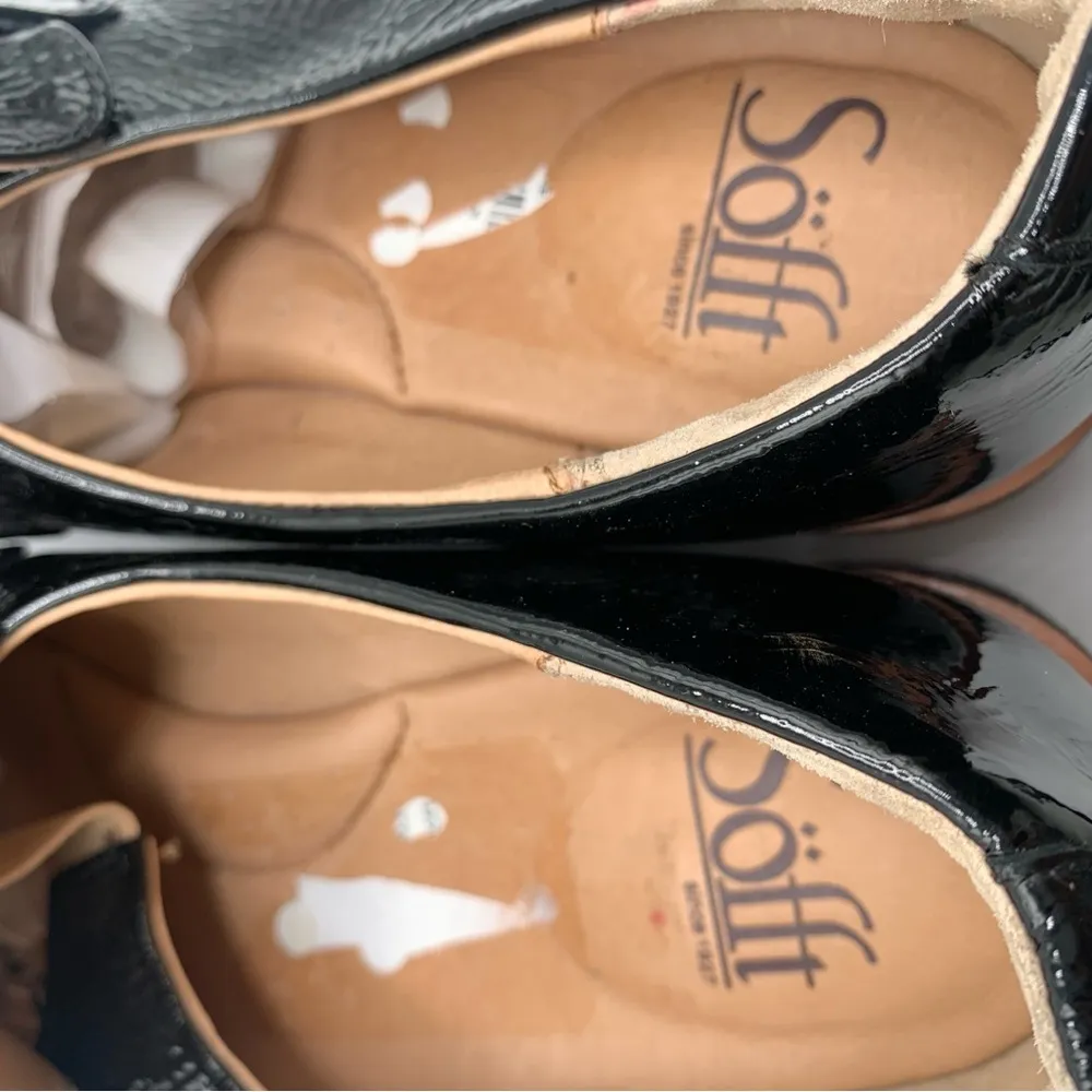 NWOB Sofft Women's Prewitt patent black leather size 8.5M slip on loafer 1083 - Image 8