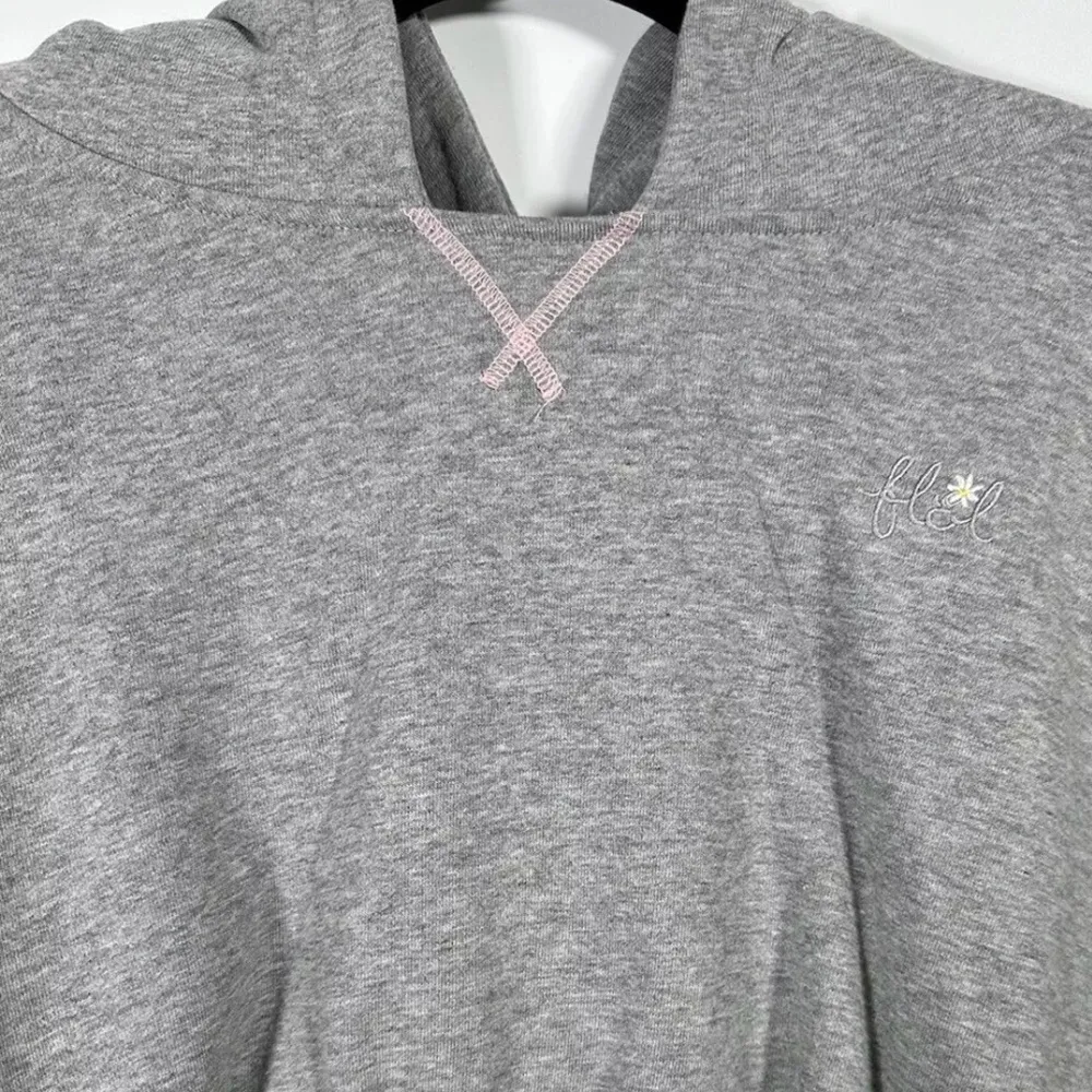 For Love & Lemons Gray Cropped Hoodie Sweatshirt & Joggers XL Set New VS FLL NWT - Image 5