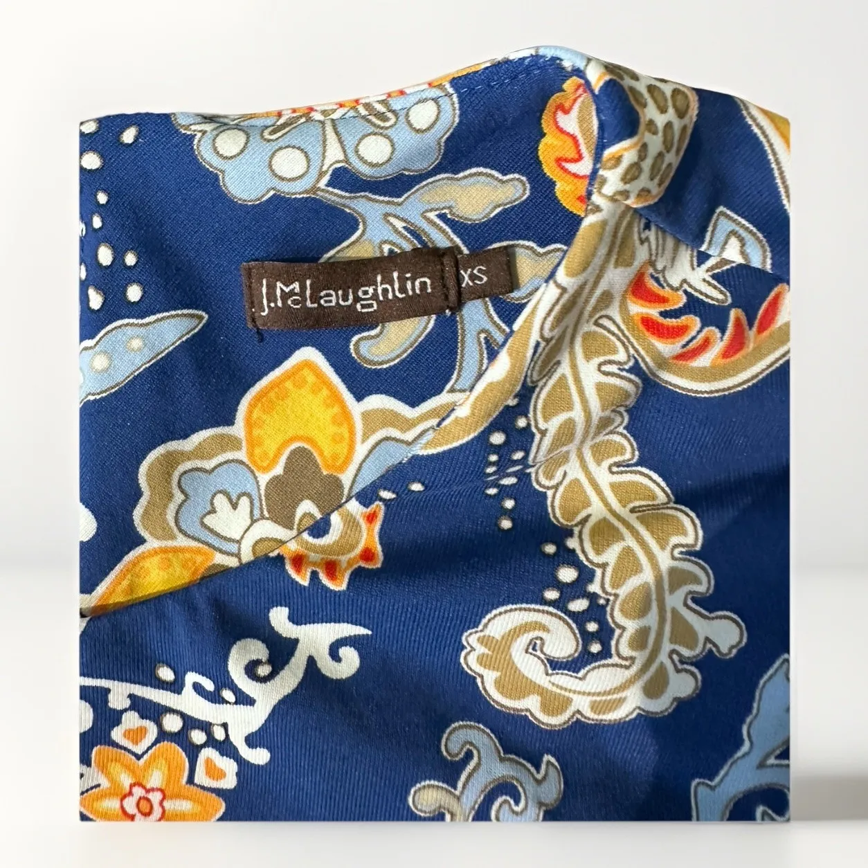 J. McLaughlin Catalina Cloth Catalyst Floral Midi Dress Navy Multi Size XS - Image 14