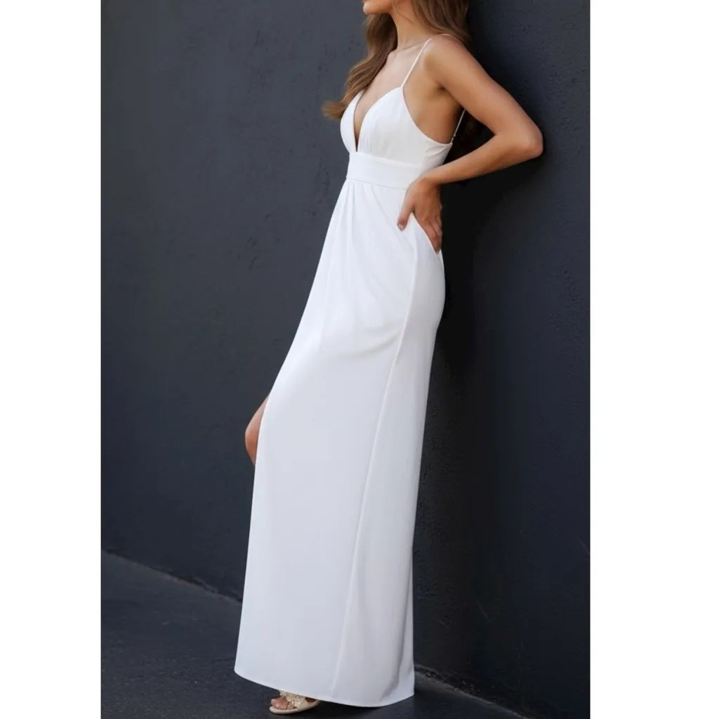 Lovers + Friends  Anyssa Gown, White, Small - Image 6
