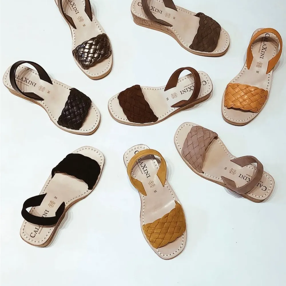 CalaXini simply perfect wedge braided suede sandals made
In Spain 37 US 6.5 Black - Image 2