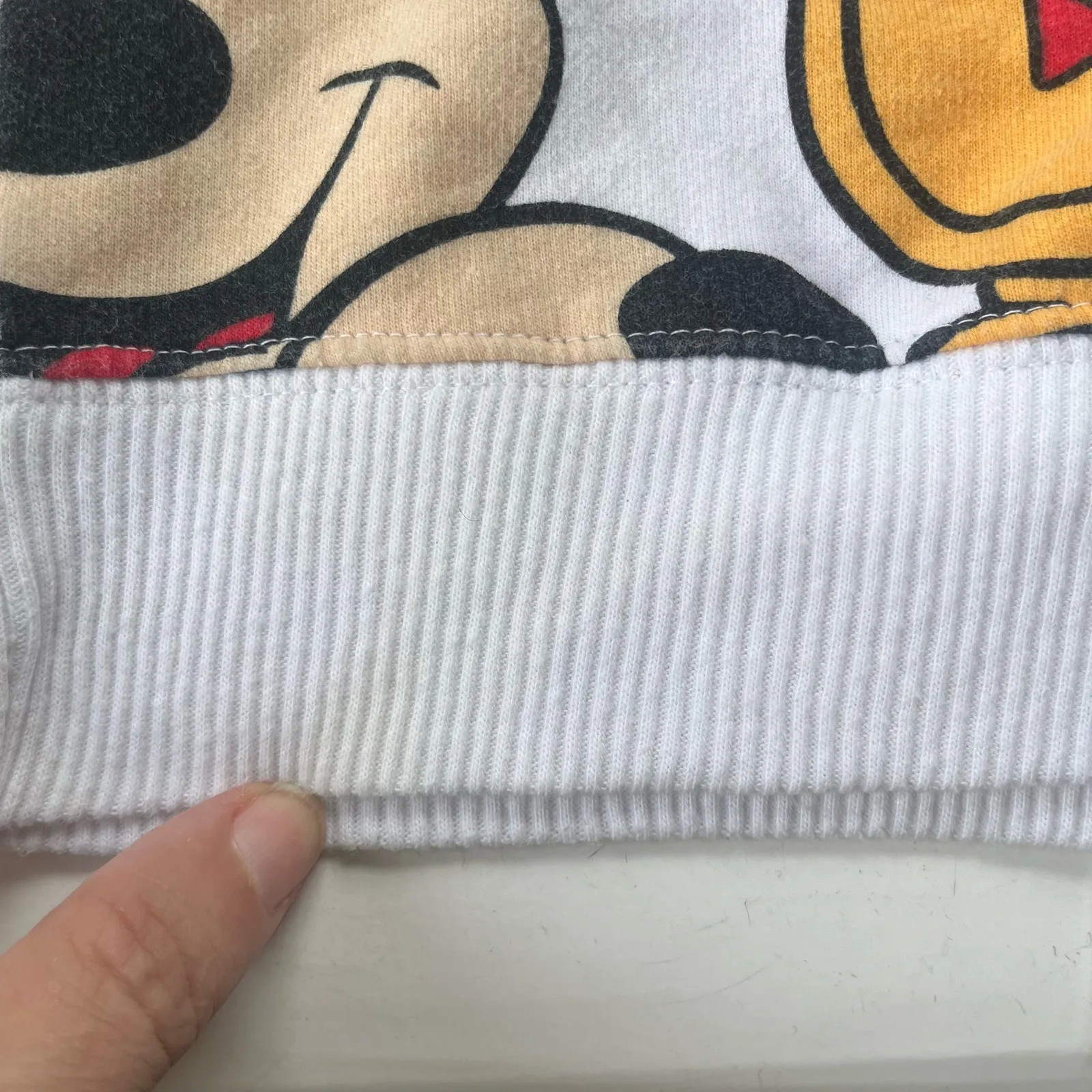 Disney Y2K Mickey House Sweatshirt Womens Sz S Cartoon Allover Retro Kidcore - Image 9