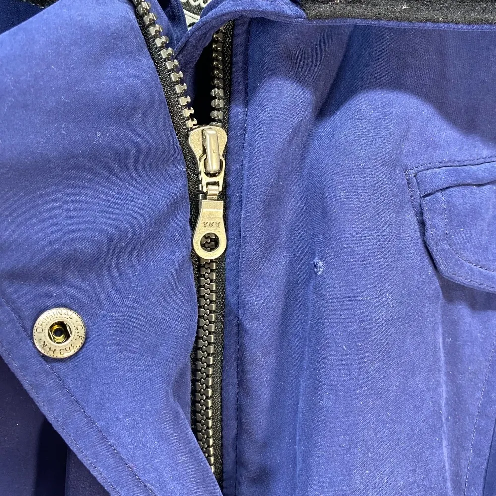 Vintage Nils Skiwear Jacket Faux Fur Collar Belted Padded Winter Coat Sz 10 flaw Blue - Image 5