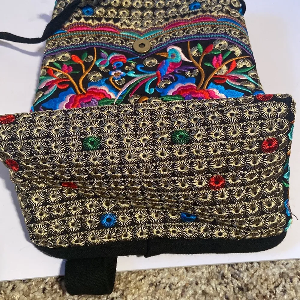Bright Floral Embroidered Backpack - Image 7
