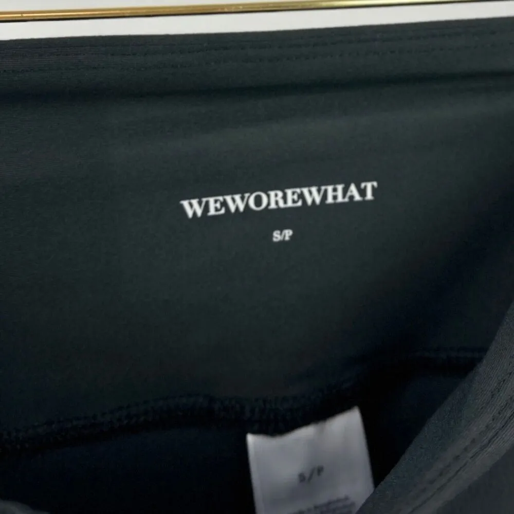 WeWoreWhat Lace Up Biker Shorts Black Revolve Athleisure Minimalist Small NWT - Image 9