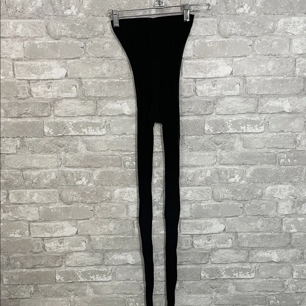 Wolford Black Textured Leggings - Image 2