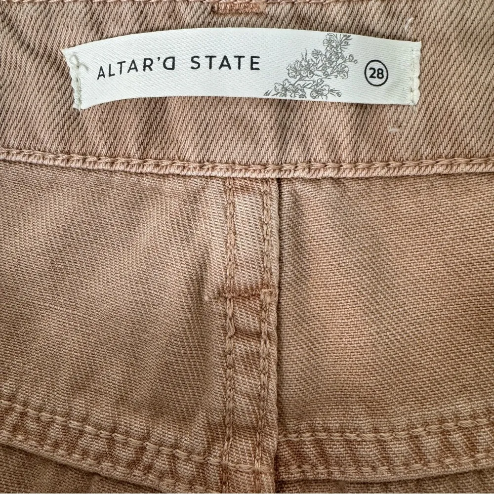 Altar’d State Aubrielle Straight Leg Jeans in Mauve 28 - Image 9