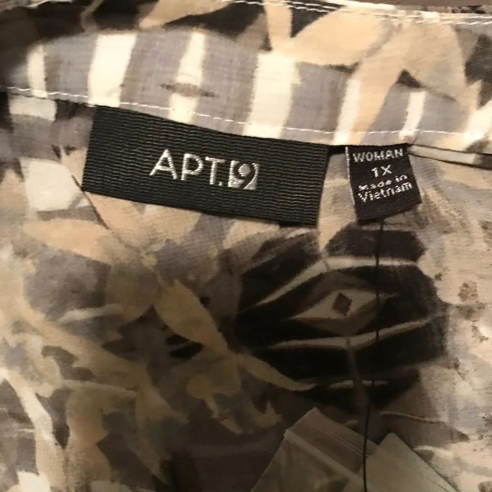 Sheer Button Up Sleeveless Blouse with Cami - Image 4