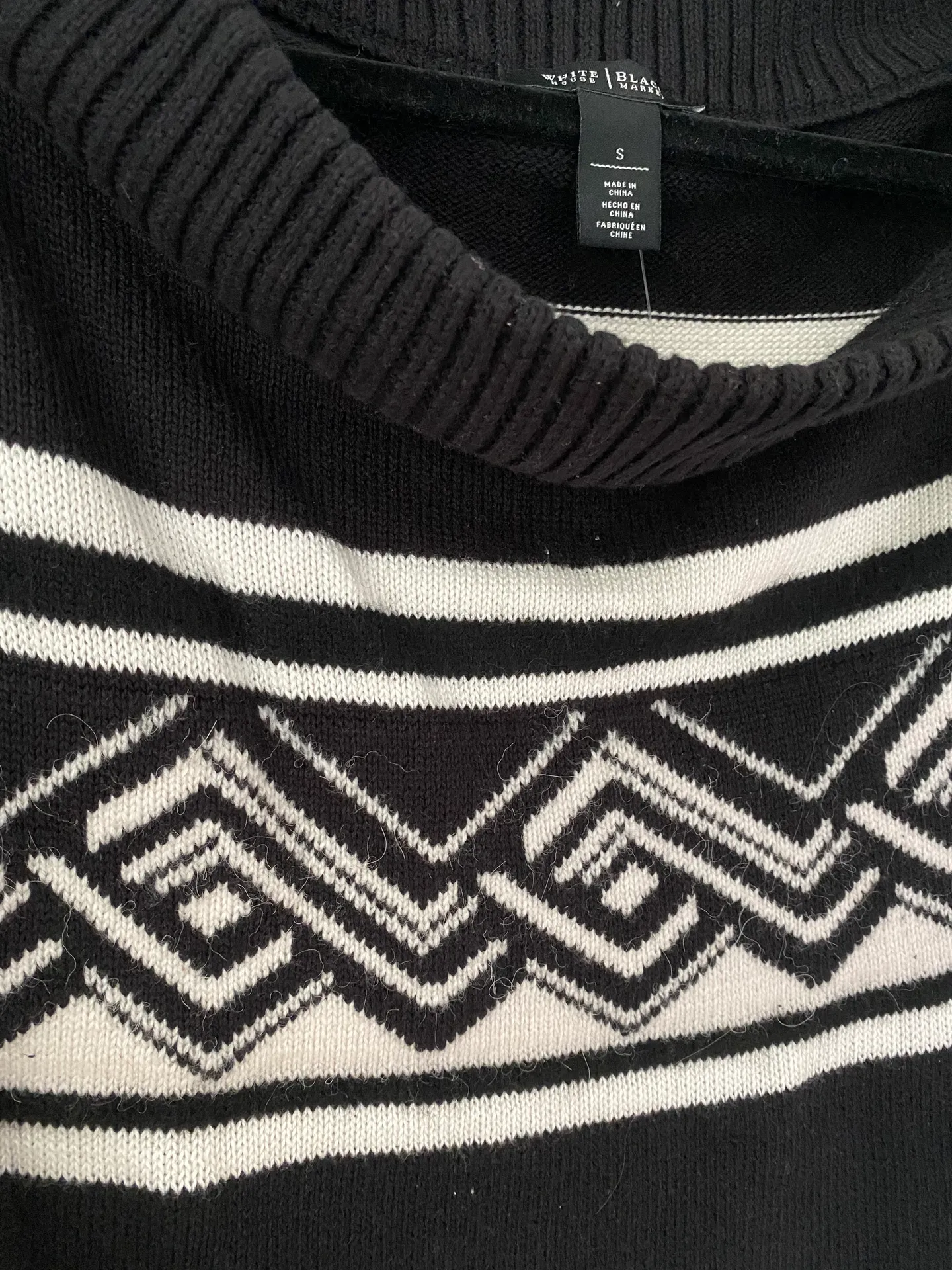 Black Off-Shoulder Sweater - Image 3