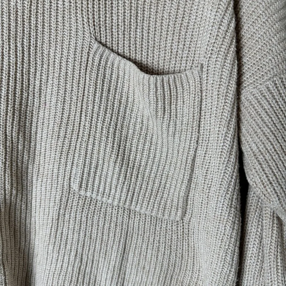 MADEWELL Split Hem Knit Sweater with Pocket Crew Neck Size Small - Image 5