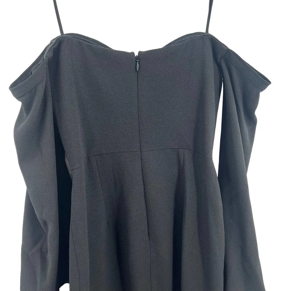 Dress The Population Off Shoulder Cocktail Dress Size XS Black Crepe New - Image 5