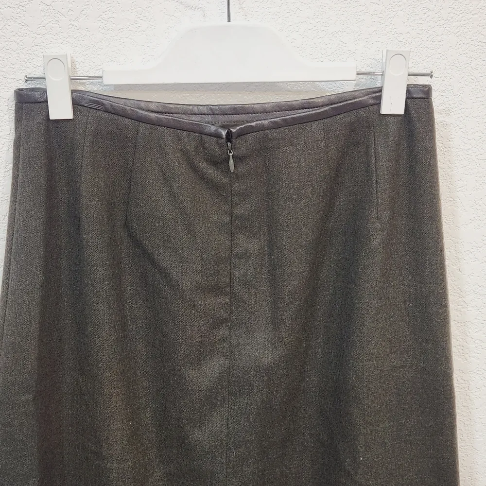 KASPER and Company Brown Wool Blend Maxi Skirt Size 10 - Image 6