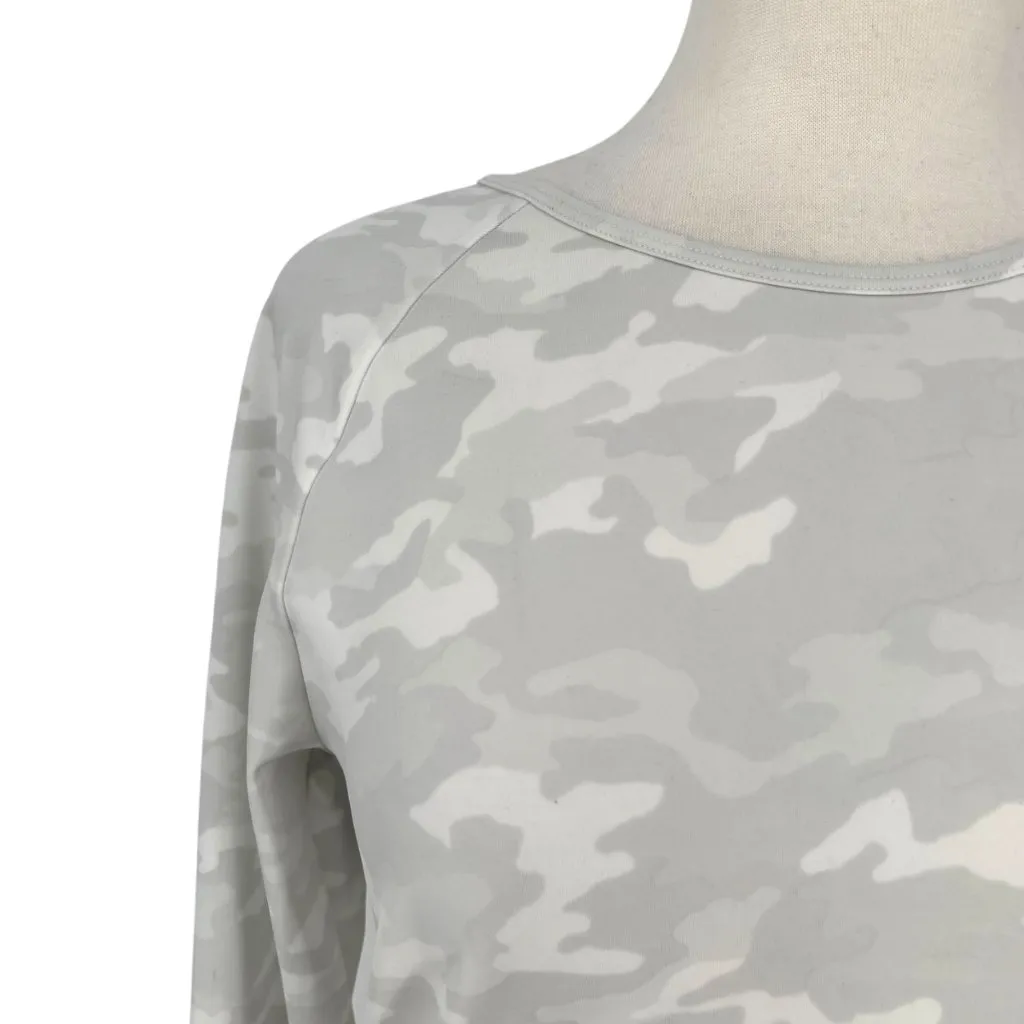 Spanx Better Base Crew Womens Long Sleeve Camo Print Top Size Large - Image 3
