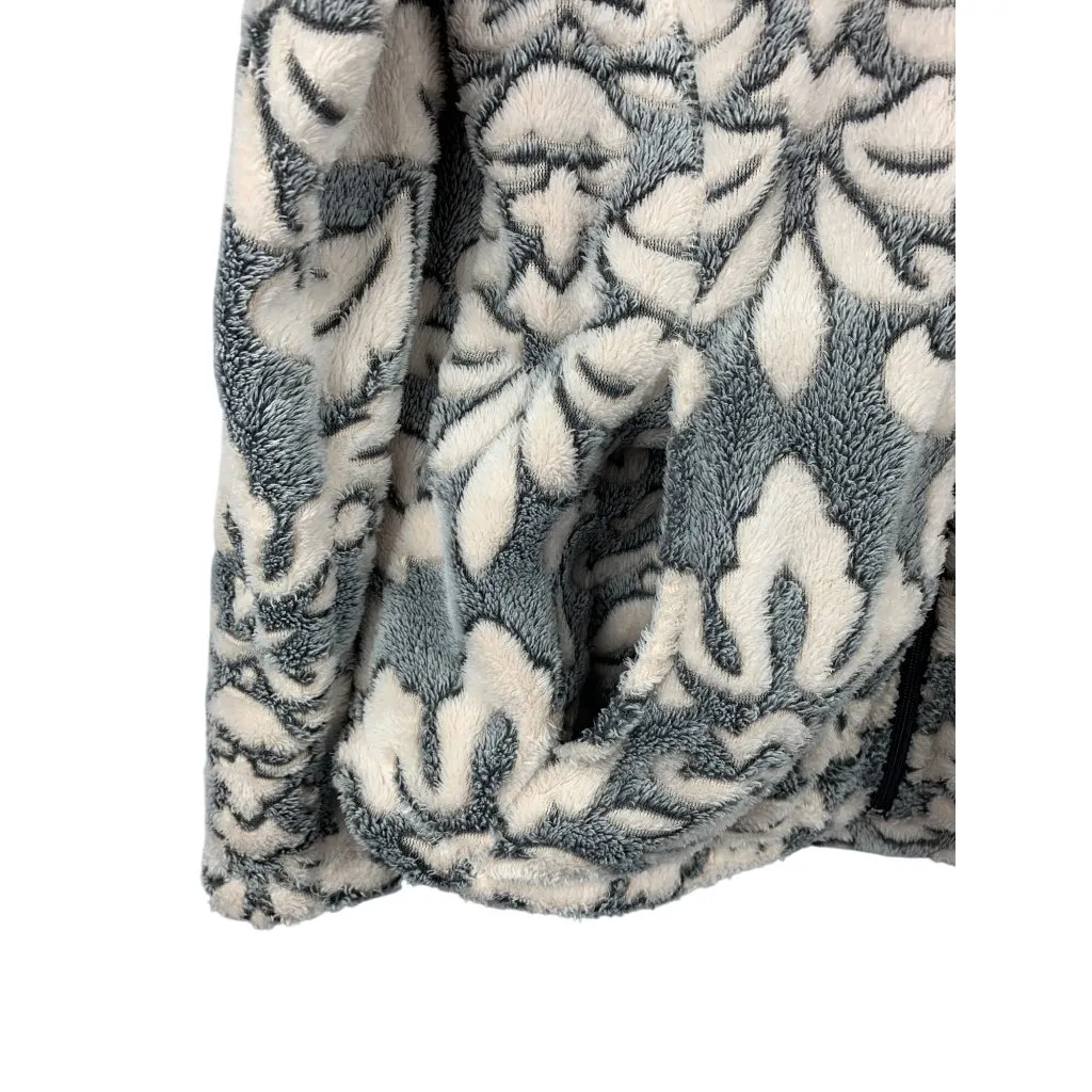 Jason Maxwell  Womens Fleece Jacket PL Cozy Floral Pattern Polyester - Image 3