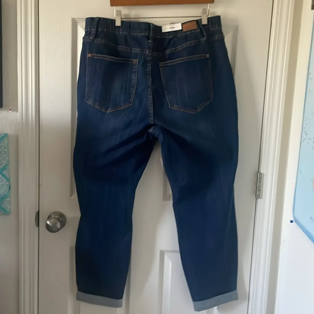 Judy Blue Smile Like That High Rise Double Cuff Slim NWT Size 18W - Image 10