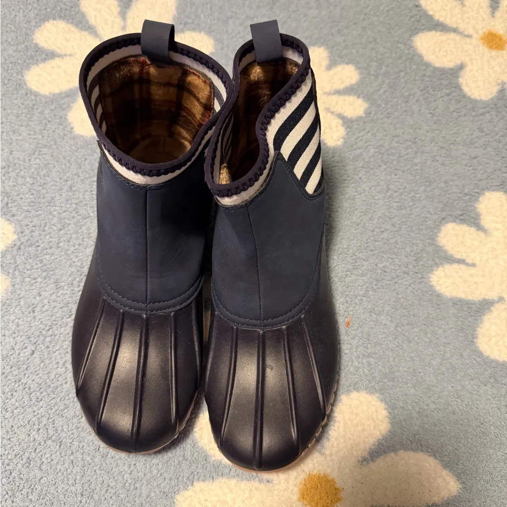 Simply Southern Navy and White Striped Boots - Image 5