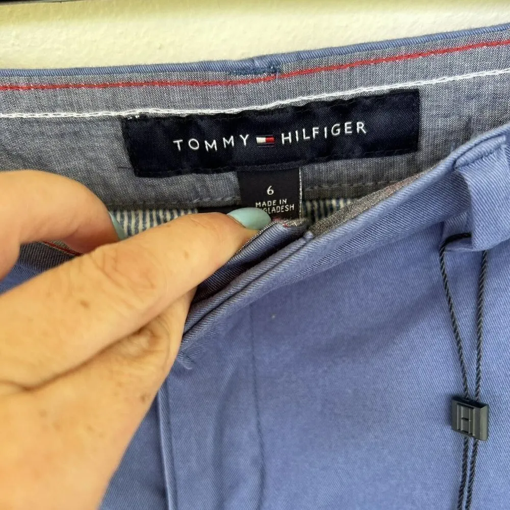 TOMMY HILFIGER Flex Blue Shorts Size 6 Hollywood cotton spandex NEW - Image 5