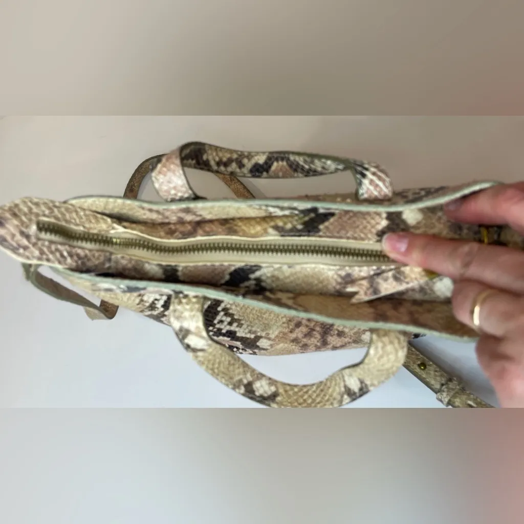 Madewell NWT Women’s The ZiP Transport Crossbody Snake‎ Embossed Leather Edition - Image 12