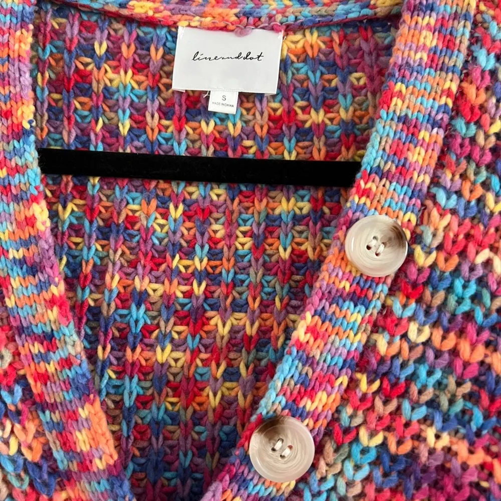 Line + Dot Bonnie Multicolor Cardigan - Image 7