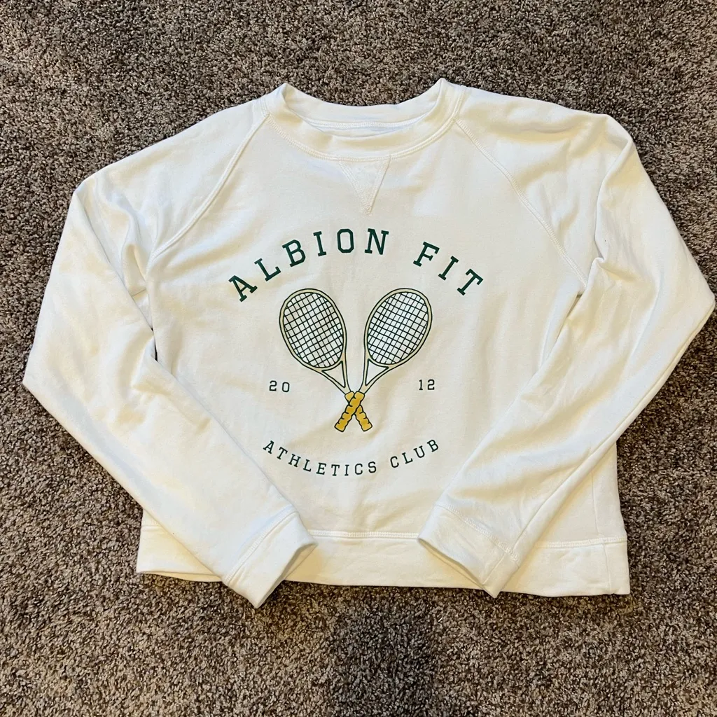Albion Fit Crewneck White Size M - Image 2