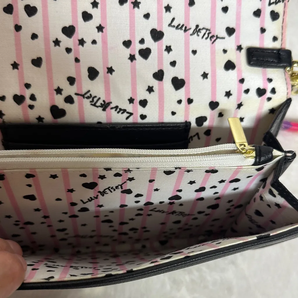 Betsey Johnson Black Crossbody Bag with Rainbow Accents - Image 12