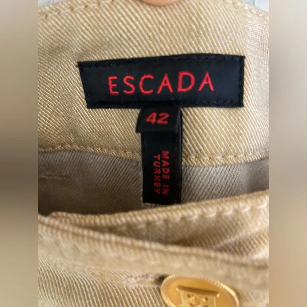 Vintage Escada Beige Tan Pants Slacks Brown Size 12 - Image 3