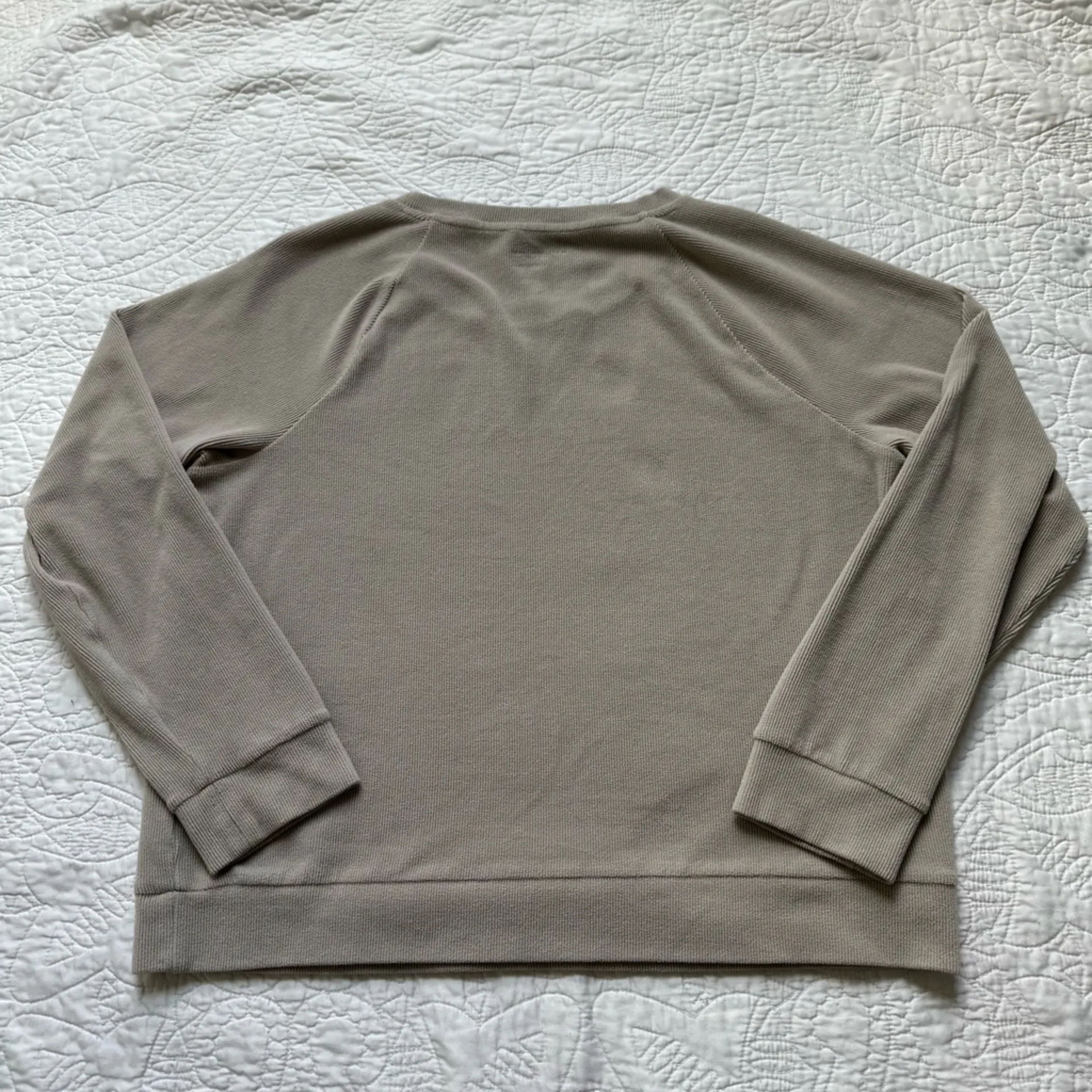 Marc New York Light Tan Textured Crewneck Sweatshirt - Image 2