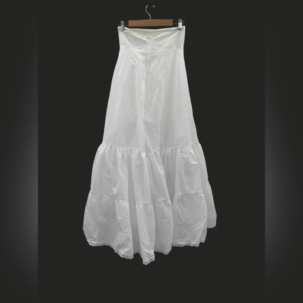 David’s Bridal NWT 2 Tier Tulle Slip Skirt Women’s Size 14 White‎ Underskirt - Image 2
