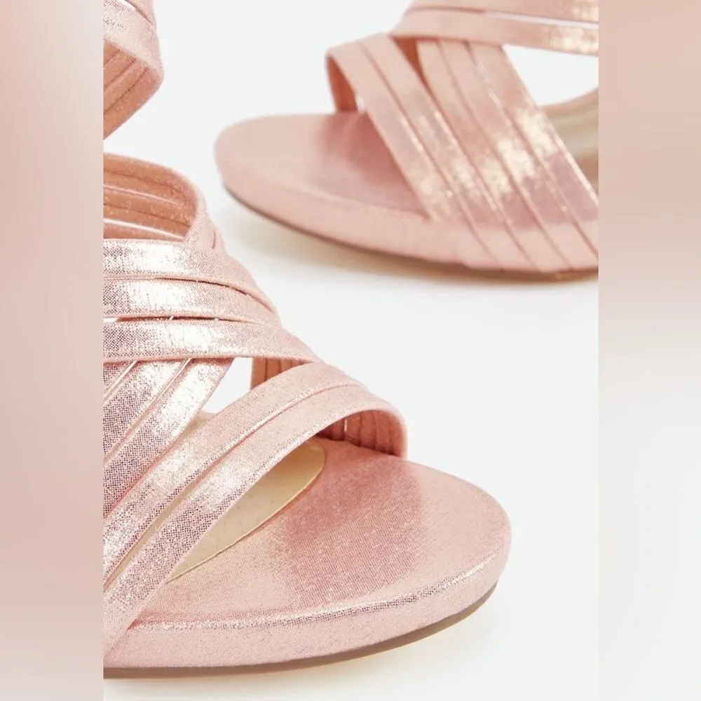 JUSTFAB Party Pleaser Strappy Heeled Sandal
size 7.5 BIN 16 - Image 5