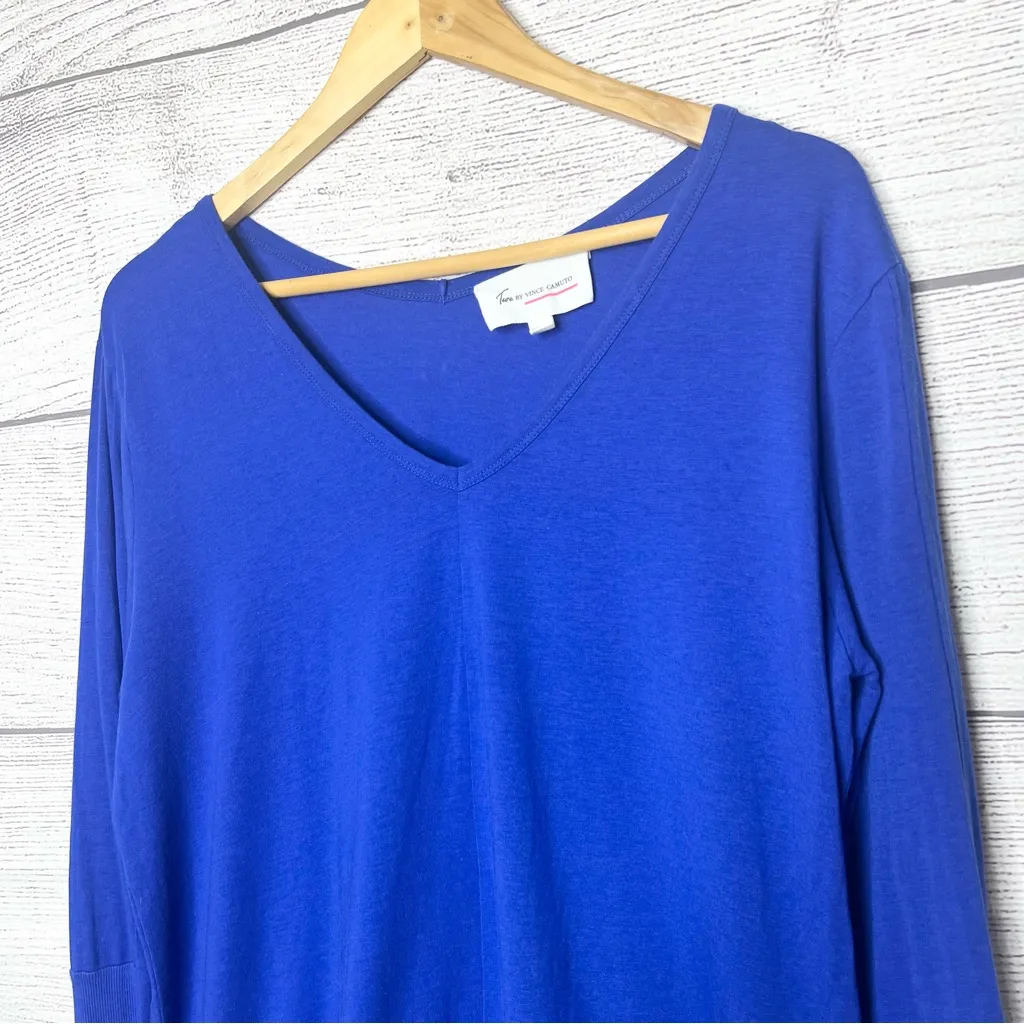Vince Camuto Royal Blue Long Sleeve V - Image 3