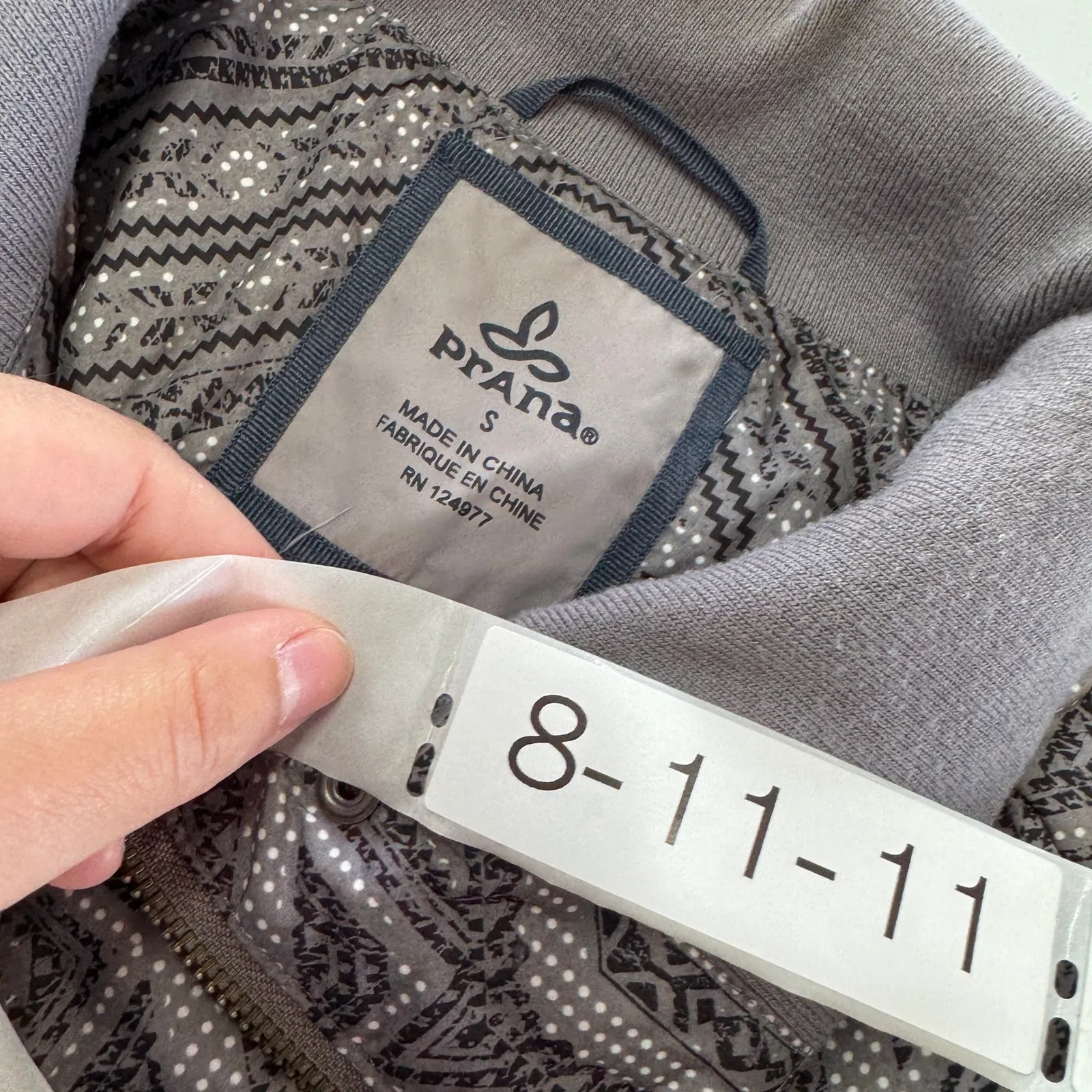 Prana Jacket Womens Small Grey Lily Gull Flurry Puffer Coat Outdoors Winter‎ - Image 4