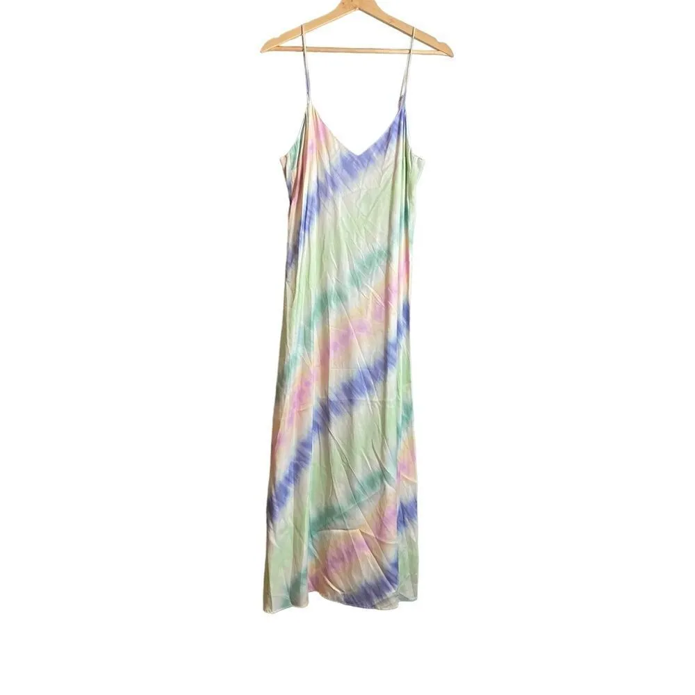 Zara Tie dye satin slip dress - Image 3