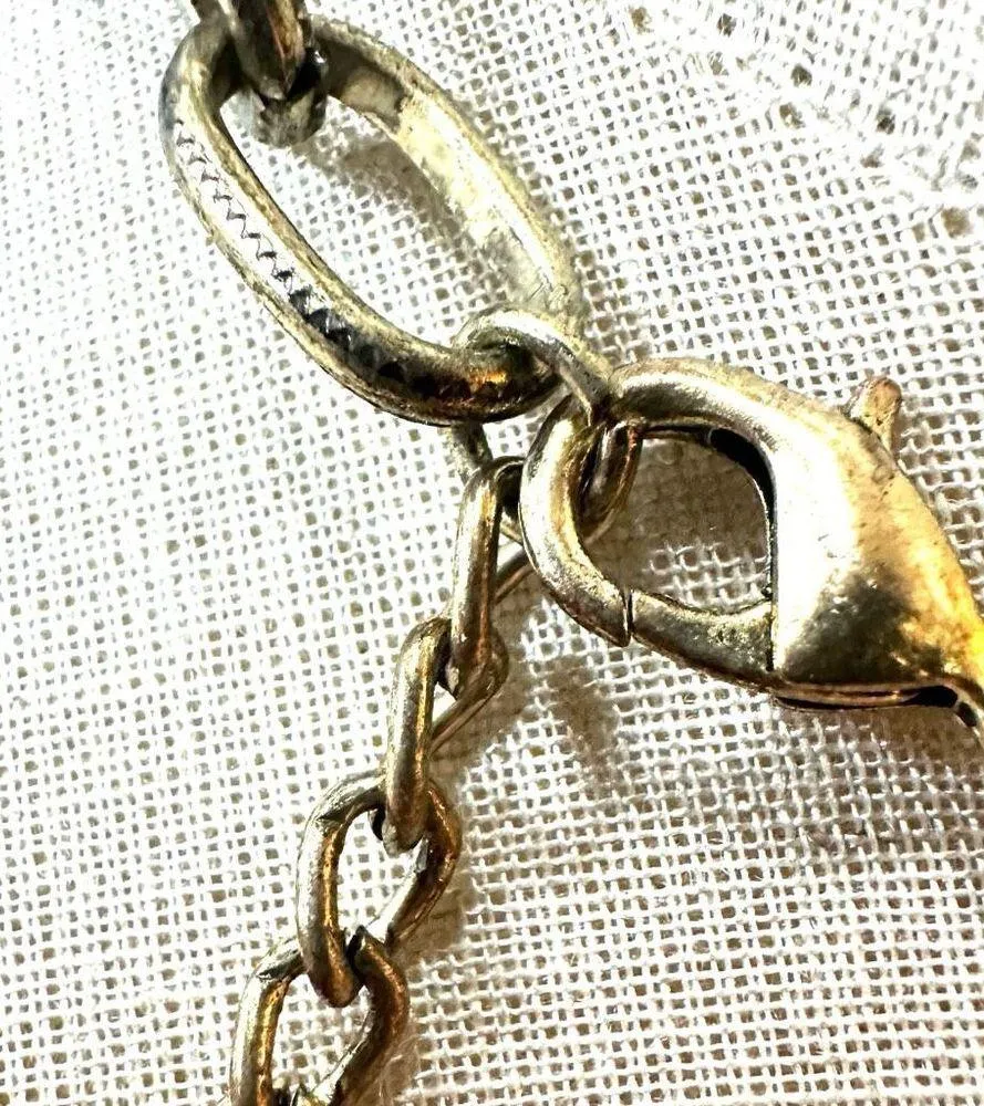 Blue and orange statement necklace - Image 7