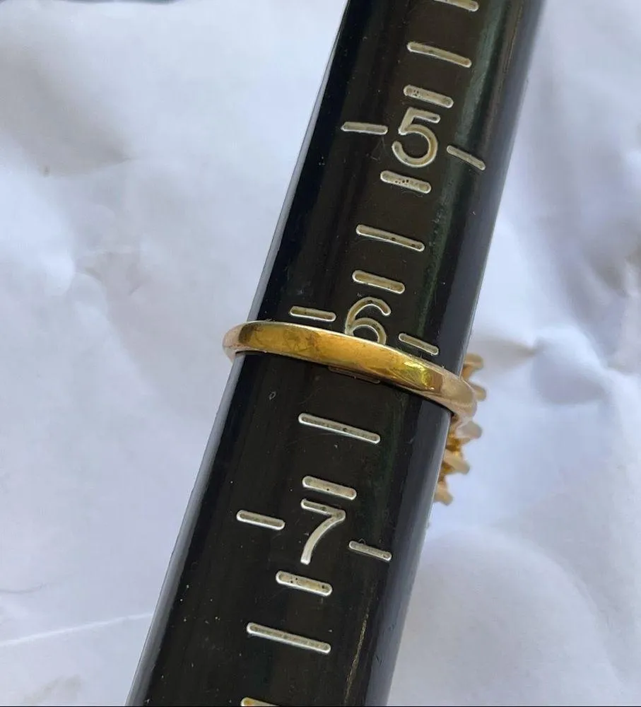 Amethyst Vintage 18K HGE stamped  ring - Image 8