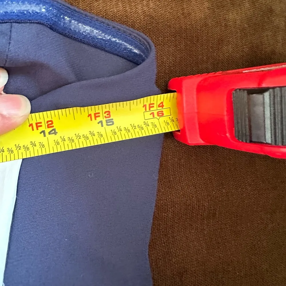 Fame & Partners NWT Navy Blue Mermaid Spaghetti Straps Cross In Front  SZ 6 - Image 16