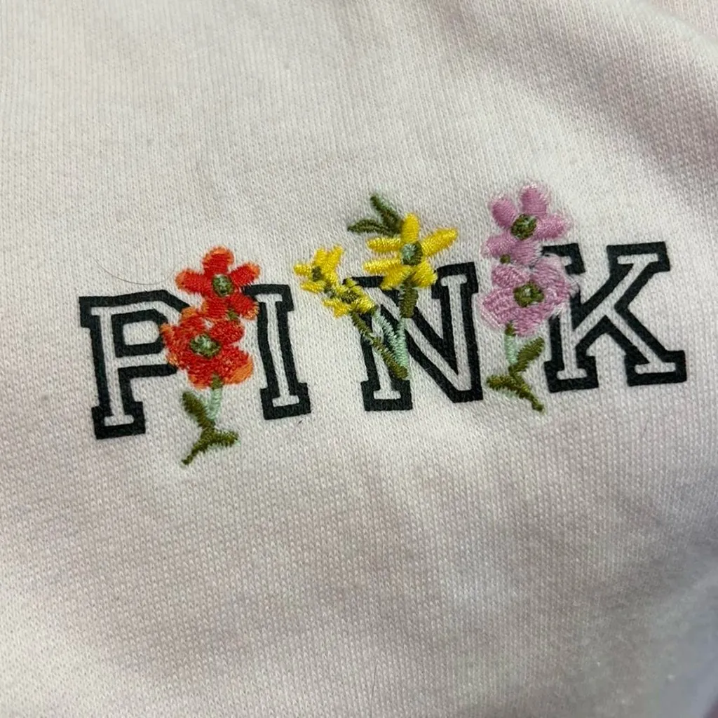 PINK Victoria's Secret Light Pink Hoodie - Image 2