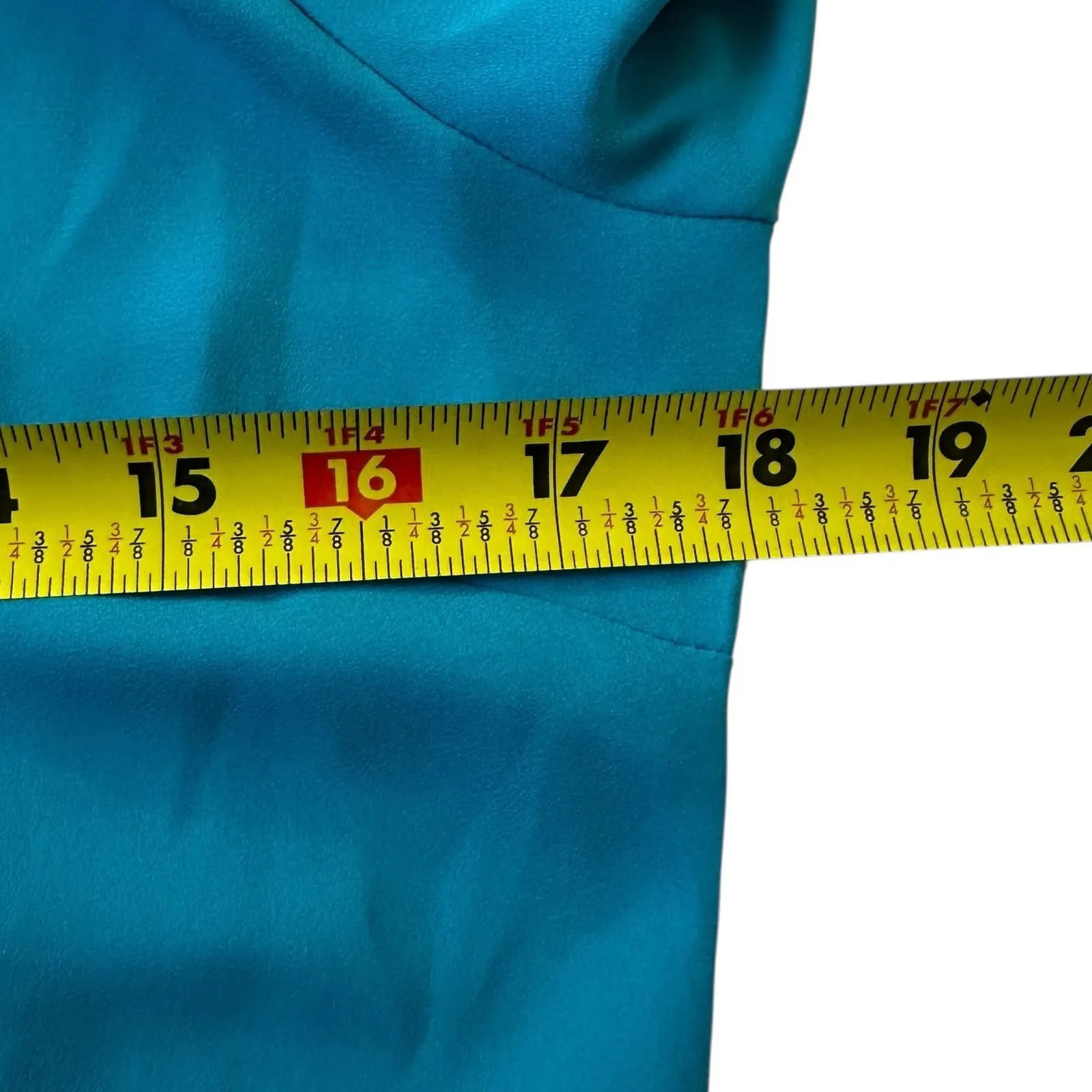 New York & Company Blue High Neck Long Sleeves Blouse Women's Top Size XS 70 - Image 6